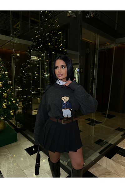 Friday Mood Fusta mini căptușită cu pantaloni scurți cu centură plisată pentru femei