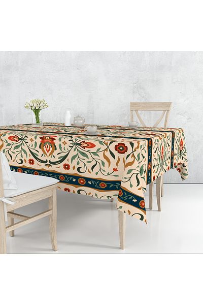 Filamente Ramadan Patterned Digital Print Tablecloth