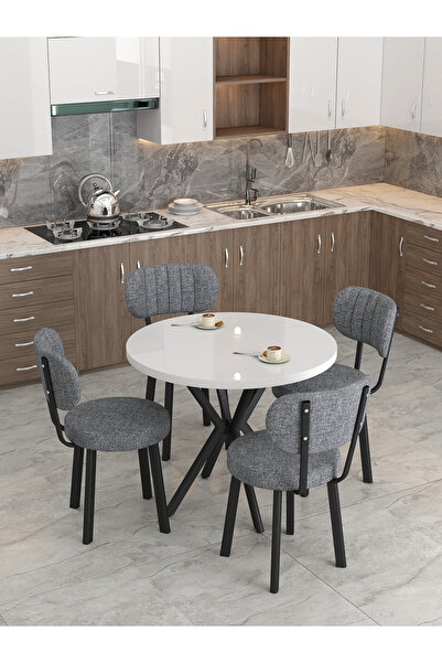 Mygusi Azra 70x110cm Beyaz Mutfak Masası, Mutfak Masası Takımı, Yemek Masası,...