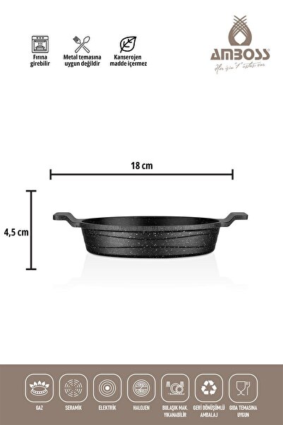 Amboss Harmoni 17 Parça Döküm Tencere & Paslanmaz Çelik Tencere Sahan Seti