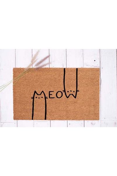 DefLife Home Meow Kitty Cats Door Front Koko Mat