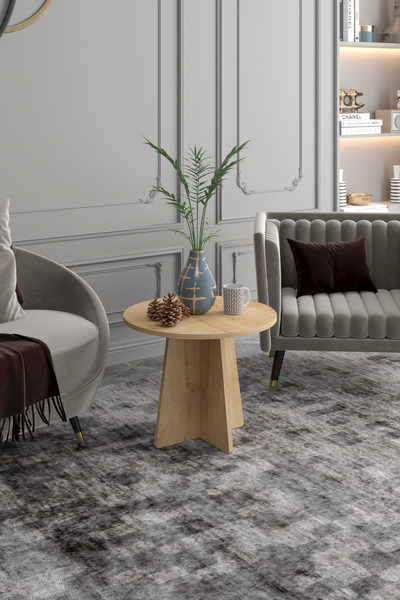 PDMPOİNT DOLAP MARKET Mantar Orta Sehpa | Salon Sehpası - Safir Meşe