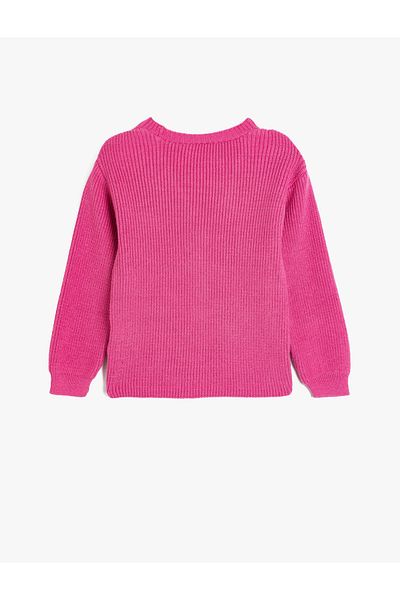 Koton V-Neck Buttoned Long Sleeve Basic Knitwear Cardigan