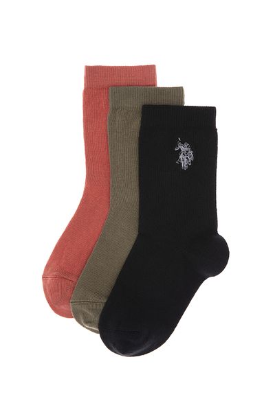 U.S. Polo Assn. Boy's 3-Piece Socks 50299298 -Vr046