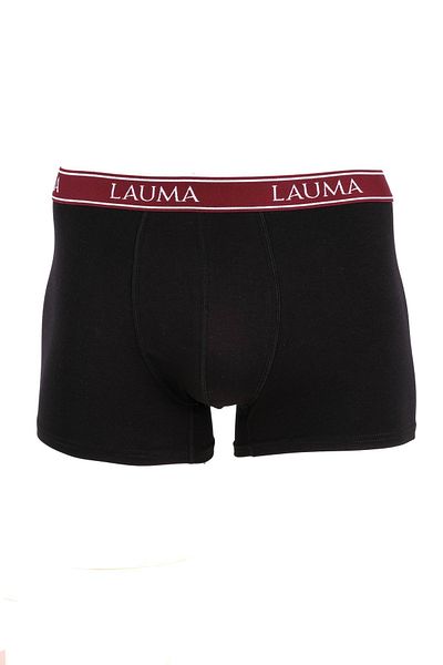 LAUMA Βαμβακερό Ευέλικτο Lycra Λευκό Claret Red Black Ανδρικό Boxer 6 Pack