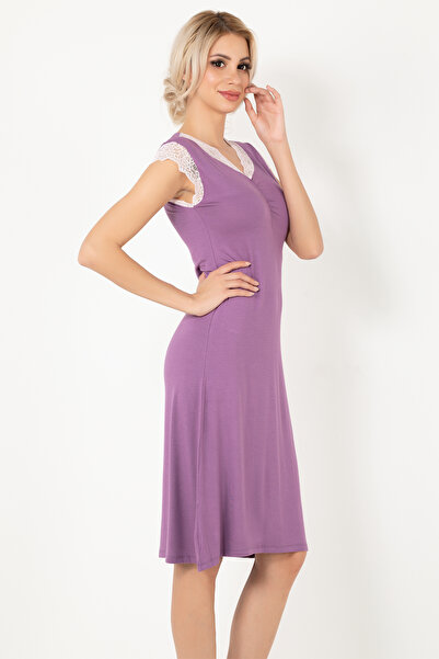 Miorre Dantel Detaylı Penye Gecelik