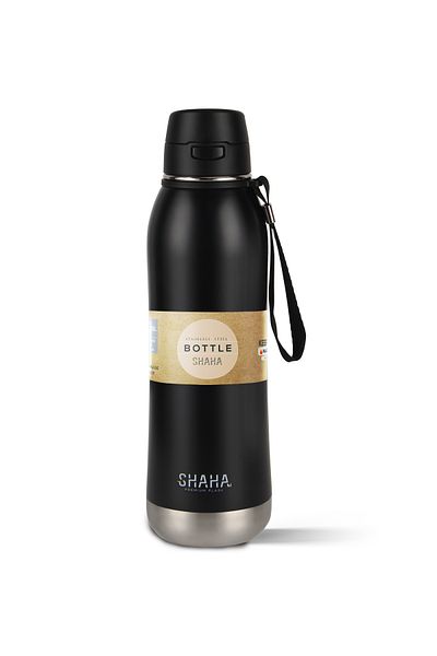 SHAHA VACCUM BOTTLE 800 ML BLACK