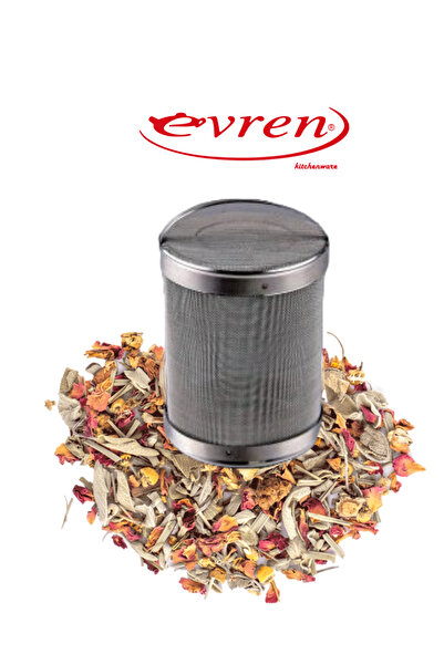 Evren Büyük Demlik Çaydanlık Içi Paslanmaz Tel Süzgeç, Çay Bitki Çayı Süzgeci (KAPASİTE: 7 YEMEK KAŞIĞI)