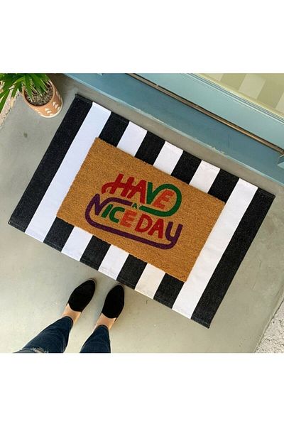 DefLife Home Have A Nice Day Door Front Koko Mat