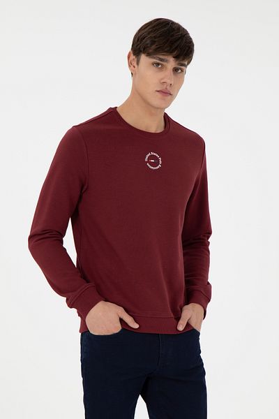 U.S. Polo Assn. Men's Burgundy Sweatshirt 50293436 -Vr014