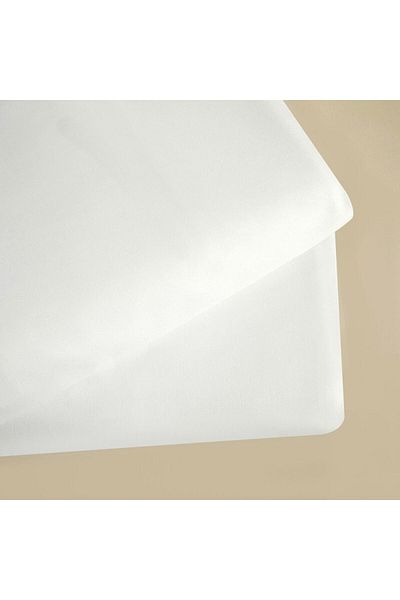 Chakra Single Size Bed Sheet 180x260 Cm White