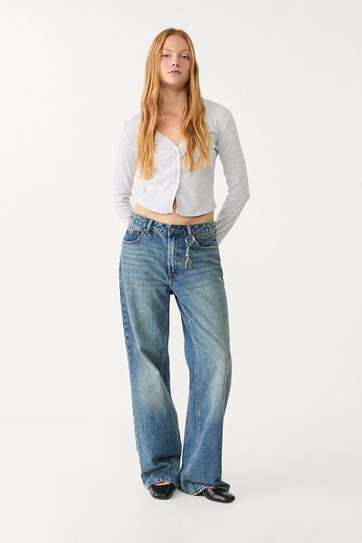 Stradivarius 长袖纽扣衬衫