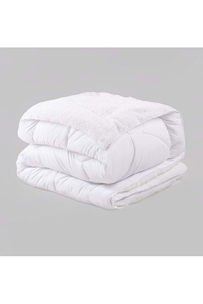 Cotton Box Double Sided Plush Sherpa Double Quilt (195x215)