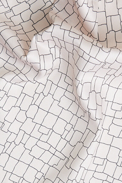 ALTINYILDIZ CLASSICS Erkek Ekru-Bej Desenli Mendil