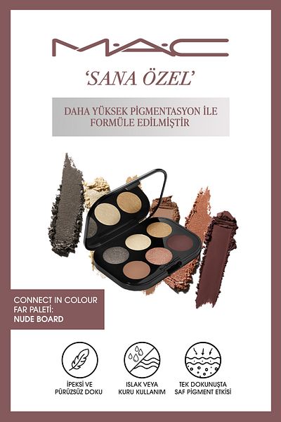 M.A.C Connect in Color 6-Piece Eyeshadow Palette - Nude Board 6.25Gm