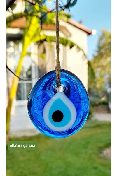 232 Konsept 10 bucăți de mărgele de sticlă perforată de 4 cm, 5 metri frânghi...