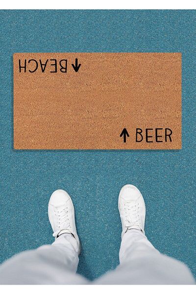 DefLife Home Beach Beer Door Front Koko Mat 40x70