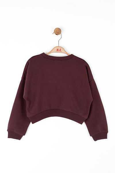 nk kids 37505 ДЕТСКИ СУИТШЪР ЗА МОМИЧЕТА, БОРДО, АКАЦИЕВ
