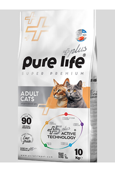 PureLife PLUS SOMONLU YETİŞKİN KEDİ MAMASI 10KG