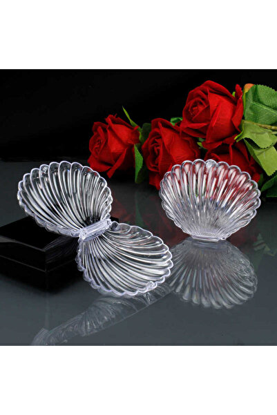 Efe Toys İstiridye Takı ve Mücevher Kutusu Şeffaf 8X6CM Eşya Saklama Kabı 1 Adet
