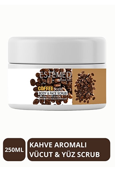 ESTEMED Vücut & Yüz Peeling Kahve - Body&face Scrub Coffee Scent 250ml