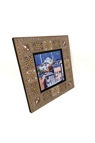 Sadrazam Sultanahmet Mosque Printed Mdf Table 20X20 Krt-15