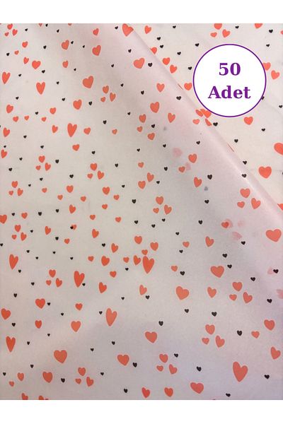 Hayal.kirtasiyesi Patterned Plush Paper 50 Pieces Advantage Pack 50X70 cm Patterned Plush, Valentine's Day Gift Package
