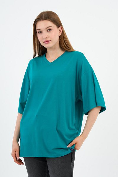 ALEXANDERGARDI Tricou supradimensionat cu decolteu în V (E24-742A-WN)