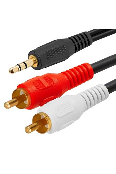 Mykablo 3.5 Mm Stereo To 2x Rca Aux Ses Kablosu 1.5 Metre