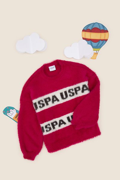 U.S. Polo Assn. سترة فوشيا للفتيات 50291645 -VR023
