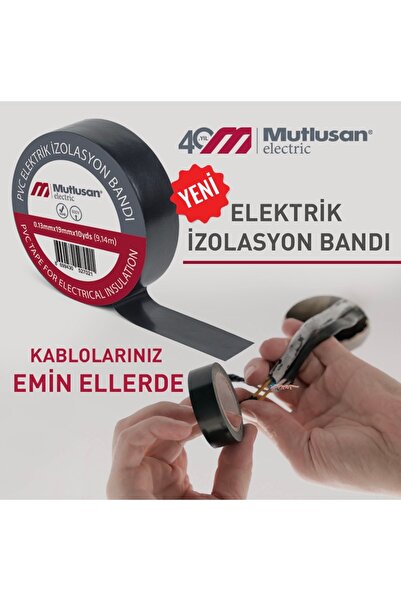 SİYAH İZOLEBANT 10 ADET