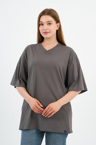 ALEXANDERGARDI Μπλουζάκι με λαιμόκοψη V Oversize (E24-742A-WN)