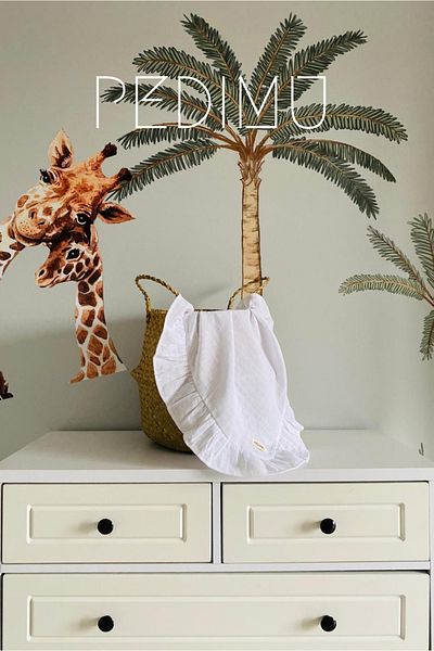 Pedimu White Color Ruffle - Multi-Purpose Muslin Blanket.