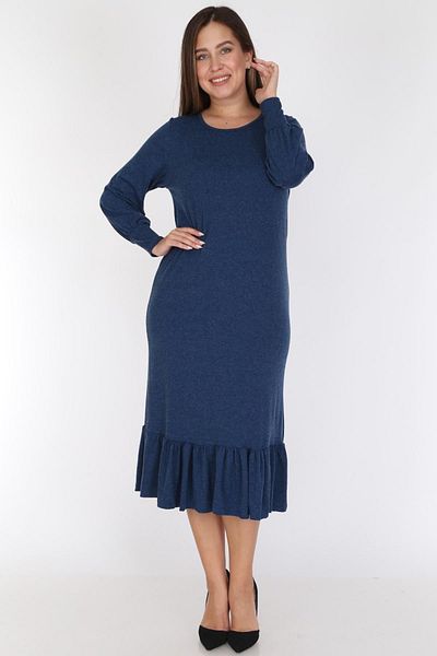 modayız Φόρεμα με βολάν στη φούστα Plus Size 19c-0784