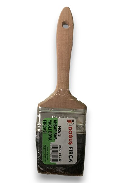 Doğuş Fırça Doğuş Wooden Handle Oil Paint Brush No:3