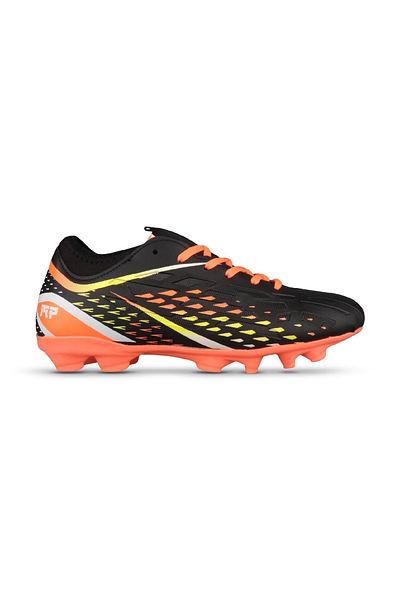 M.P. Pantofi de fotbal M.P unisex negru-portocaliu cu șireturi Astroturf - 241-1353GR