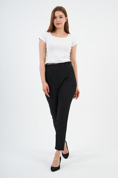 ALEXANDERGARDI Waist Detailed Trousers, Black (20-Cmlpnt)