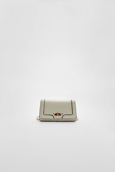 Stradivarius Embellished crossbody bag with topstitching