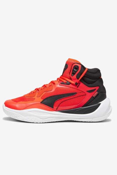 Puma Ανδρικά παπούτσια Basketball Playmaker Mid Shoes - 377902 -12 Red