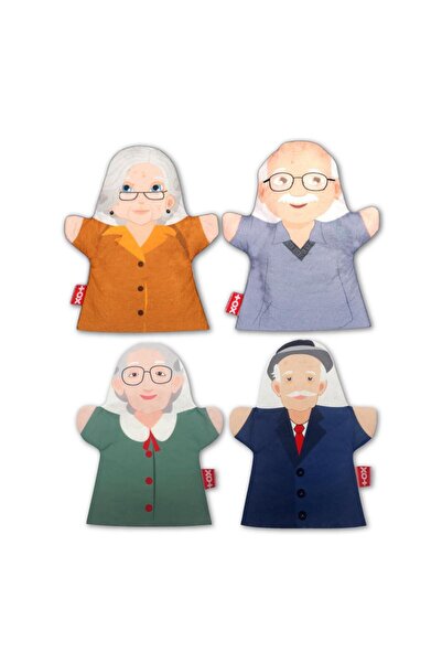 Tox 4 Piece Family Elders Hand Puppet Set, Educational Toy