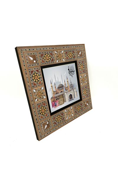 Sadrazam Masa MDF imprimata cu locuri simbolice din Istanbul 20x20 Krt-28
