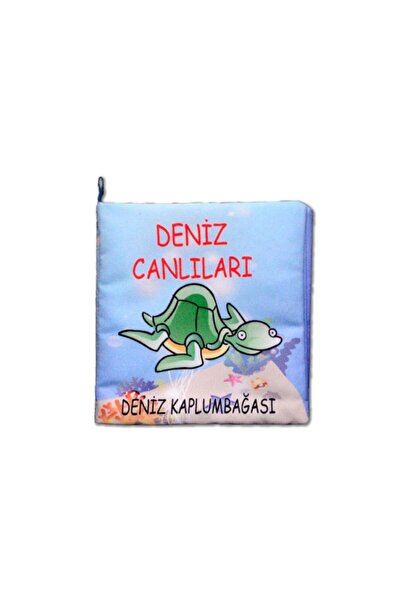 Tox Deniz Canlıları Kumaş Sessiz Kitap T059 - Bez Kitap , Eğitici Oyuncak , Y...