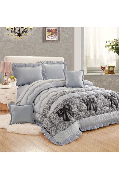Generic Comforter Set 4 Piece Single Size Elegant Bedspread Lightweight Comforter Suitable for All Seasons