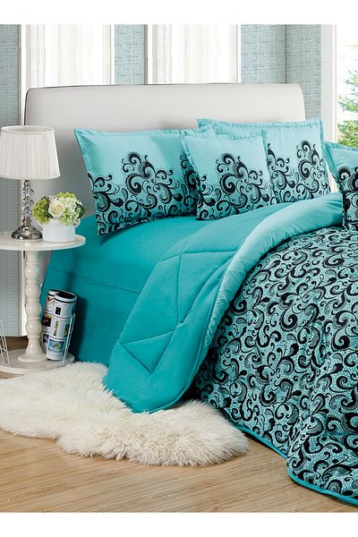 Generic Comforter Set King Size 6 Pieces Comforter Set Twin Unisex Bedding Set