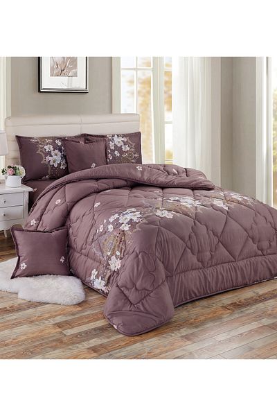 Generic Comforter Set 4 Piece Single Size Elegant Bedspread Lightweight Comforter Suitable for All Seasons