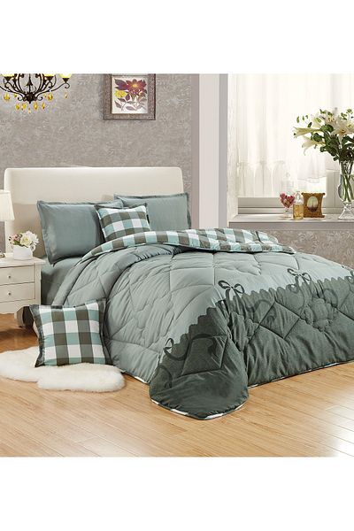 Generic Comforter Set 4 Piece Single Size Elegant Bedspread Lightweight Comforter Suitable for All Seasons