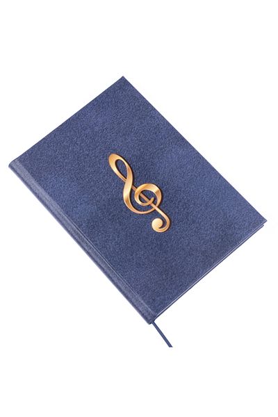 BİDEFTER Music Notebook (Left Key Double Cut Line) + Multicolor Planner 100% Handmade (A/5)