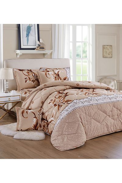Generic Comforter Set 4 Piece Single Size Elegant Bedspread Lightweight Comforter Suitable for All Seasons