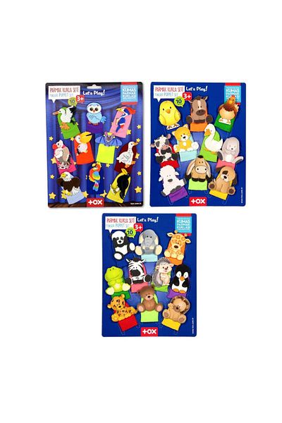 Tox 3 Set - 30 Pieces Wild, Pet and Flying Animals Finger Puppet T771 T781 T222