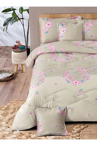 Generic Comforter Set 4 Piece Single Size Elegant Bedspread Lightweight Comforter Suitable for All Seasons